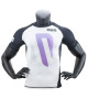 Rash guard manga corta negro/blanco/morado