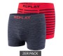 Gray/Red