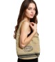 Bolso pequeño de compras 48x25 cm beige/marrón